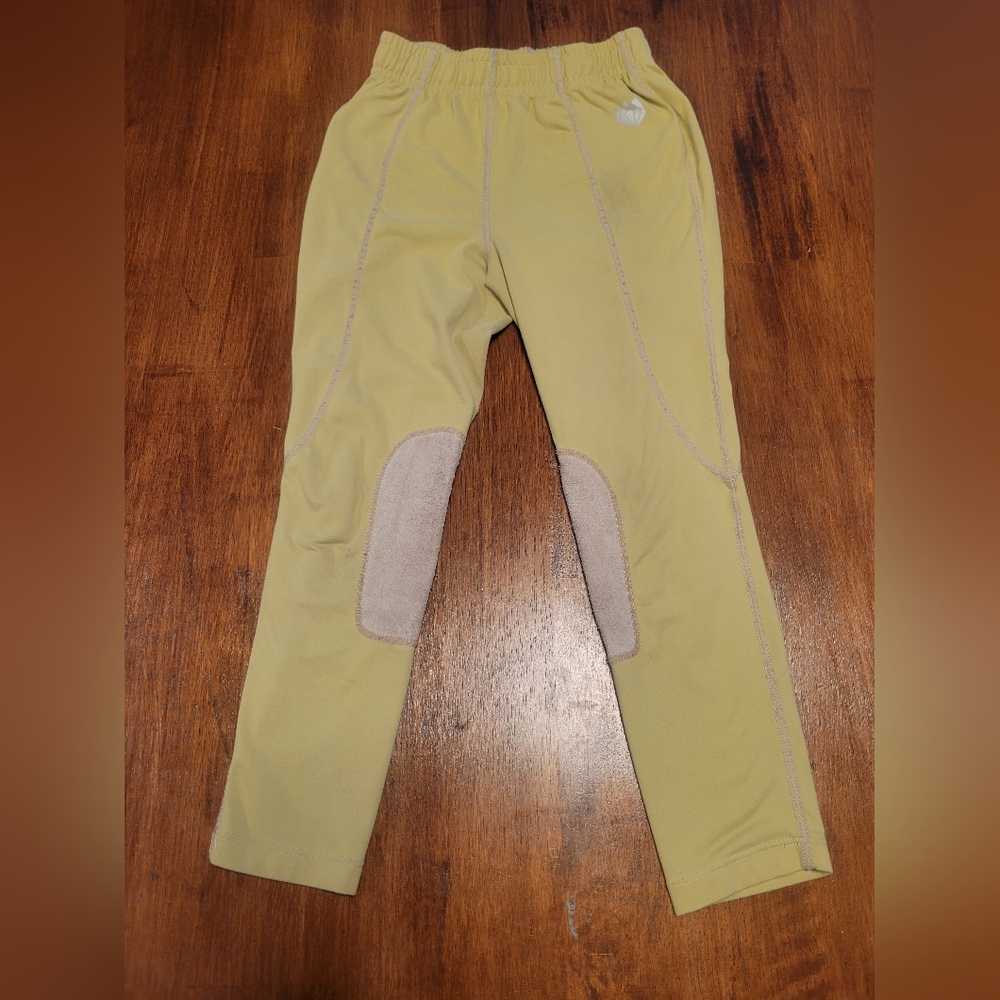 Kids Equestrian Riding Tights With Knee Patches